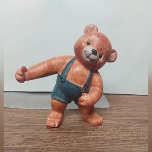Teddy Bear. Solid clay.